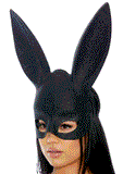 Easter bunny ears mask from Ginger Candy lingerie
