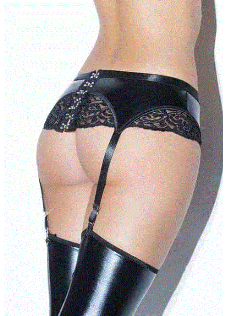 Coquette wet look garter belt | Ginger Candy Ginger Candy Lingerie Coquette wet look garter belt | Ginger Candy Ginger Candy Lingerie