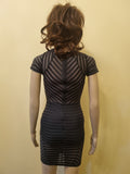 ForPlay striped sheer dress (black, S)