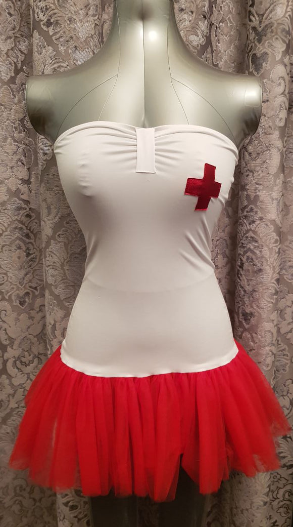 Nom de Plume Nurse costume from Ginger Candy lingerie