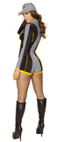 Roma race grid girl romper from Ginger Candy lingerie