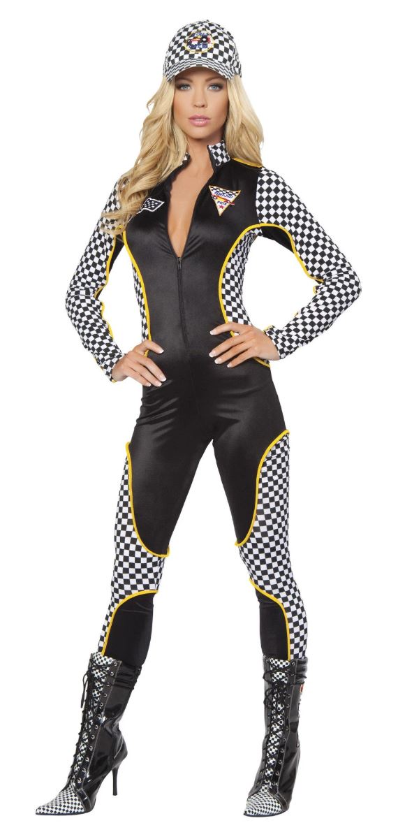 Roma race grid girl jumpsuit from Ginger Candy lingerie