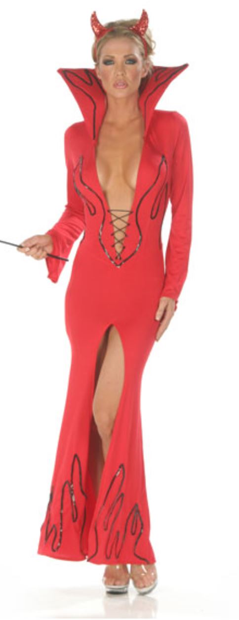 Nom de Plume devil dress costume from Ginger Candy lingerie