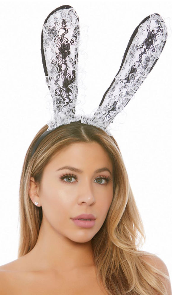 ForPlay lace bunny ear headband from Ginger Candy lingerie