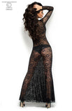 Chilirose long lace dress from Ginger Candy lingerie