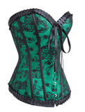 Corset lingerie in green from Ginger Candy