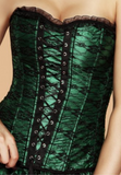 Corset lingerie dress in green from Ginger Candy