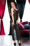 Chilirose sheer striped long gown from Ginger Candy lingerie