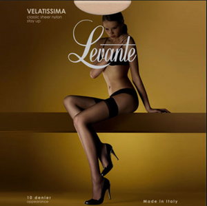 Levante Velatissima say up stockings from Ginger Candy