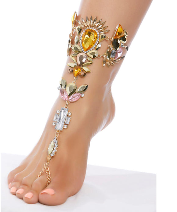 ForPlay rhinestone foot jewels from Ginger Candy lingerie