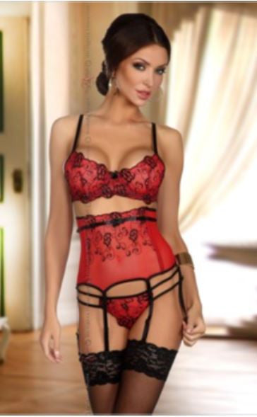 Beauty Night 3-piece set from Ginger Candy lingerie