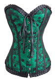 Corset lingerie in green from Ginger Candy