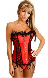 Corset lingerie in red from Ginger Candy