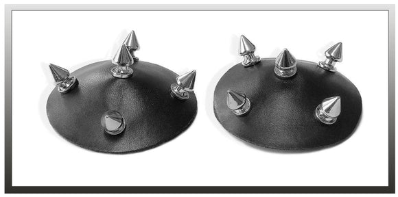 Chilirose metal studded nipple cover pasties from Ginger Candy lingerie