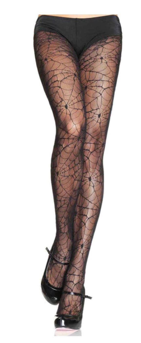 Leg Avenue spider web pantyhose from Ginger Candy lingerie